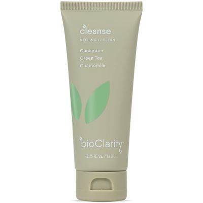 BioClarity Face Cleanser 100% Vegan, Gentle Wash with Cucumber, Green Tea, and Chamomile, for Sensitive Oily Skin. Natural Ingredients (2.25 Fl Oz)