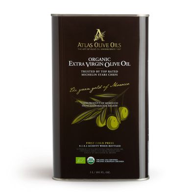 Atlas 3 LT Organic Cold Press Extra Virgin Olive Oil with Polyphenol Rich from MoroccoNewly Harvested Unprocessed from One Single Family Farm Moroccan EVOO Trusted by Michelin Star Chefs