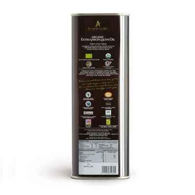 Atlas 3 LT Organic Cold Press Extra Virgin Olive Oil with Polyphenol Rich from MoroccoNewly Harvested Unprocessed from One Single Family Farm Moroccan EVOO Trusted by Michelin Star Chefs