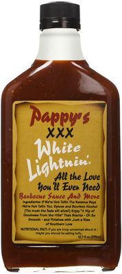 BOURBON Q Bbq Sauce Pappys Xxx White Lightning, 12.7 FZ
