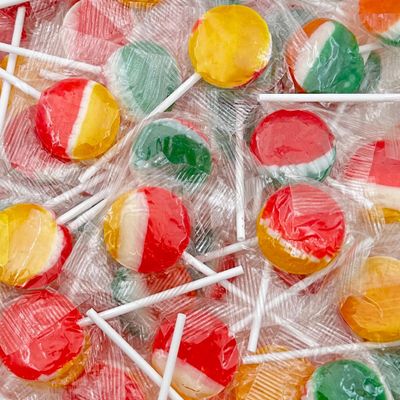 Classic Lollipops 2-Pound Bag Holiday Flat Suckers Hard Candy