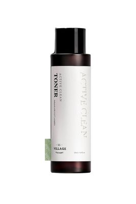 Village 11 Factory Active Clean Toner AHA BHA Acne and Oily Skin Gentle ph Hydrating and Exfoliating Korean Skincare (4.06 fl oz/120ml)