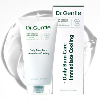 Dr.Gentle CICA Soothing Cooling Hydrating Face Moisturizer for Dry Skin - Korean Skin Care - Centella Moisturizer for Teens, Women - Ideal Burn Care with Skincare Benefits - 150ml (5 oz.)