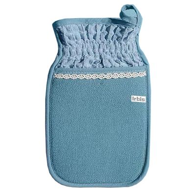Irbis Deep Exfoliating Glove-Korean Body Scrub Mitt,Exfoliator Scrubber, Dead Skin Remover, Dual Texture Bath Sponge&amp;Washcloth-Great for Shower, Bath, Spray Tan Removal or Home Spa-(Pink,Grey,Blue)