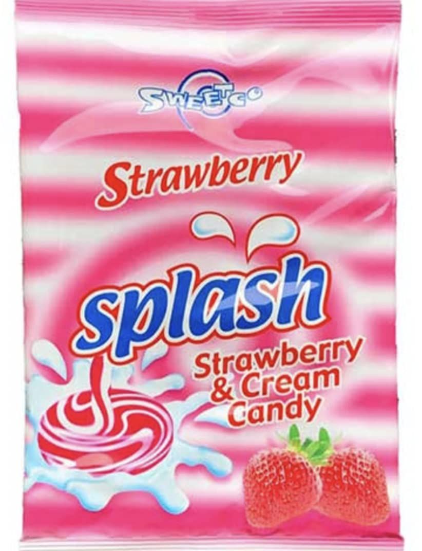 Splash - Nigerian Strawberry and Cream Flavored Candy 48 pieces