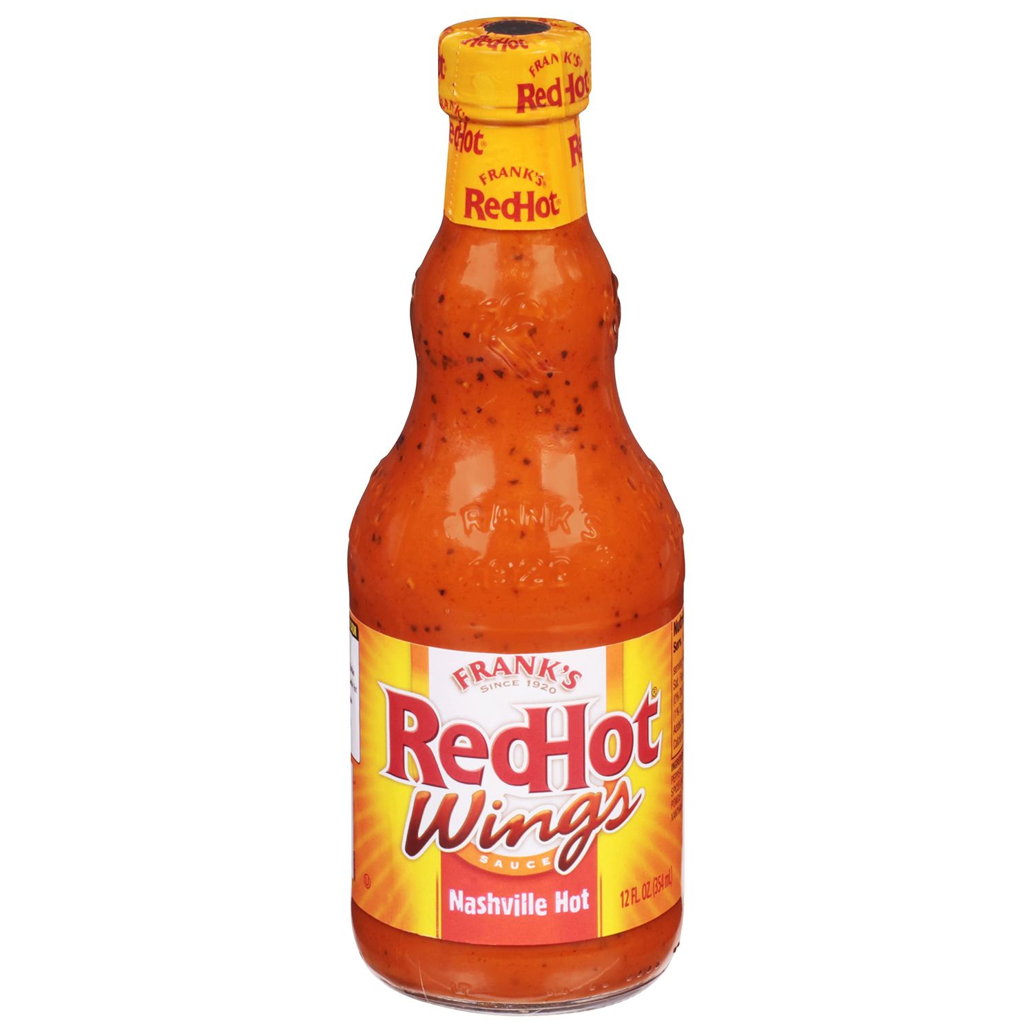 Frank&#39;s RedHot Nashville Hot Wings Sauce, 12 fl oz (Pack of 5)