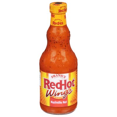 Frank&#39;s RedHot Nashville Hot Wings Sauce, 12 fl oz (Pack of 5)