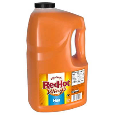 Frank&#39;s RedHot Mild Buffalo Wings Sauce, 1 gal - 1 Gallon Bulk Container of Mild Buffalo Hot Sauce with a Balanced Flavor Perfect for Wings, Dressings, Dips and More