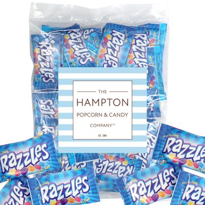 Razzles Candy Gum, 60 Pack, 2 Gum Pieces Per Pack Of Candy Then It&#39;s Gum, Fruit Gum Flavors