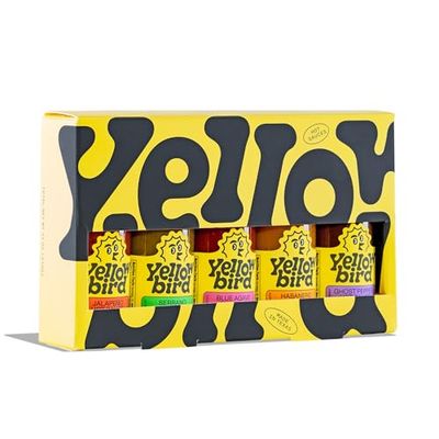 Yellowbird Classic Hot Sauce Variety Pack - 5-Piece - Mellow to Real Hot - Travel Size Hot Sauces - Blue Agave Sriracha, Ghost Pepper Hot Sauce, Habanero Sauce &amp; More (2.2 oz, 5 Count)