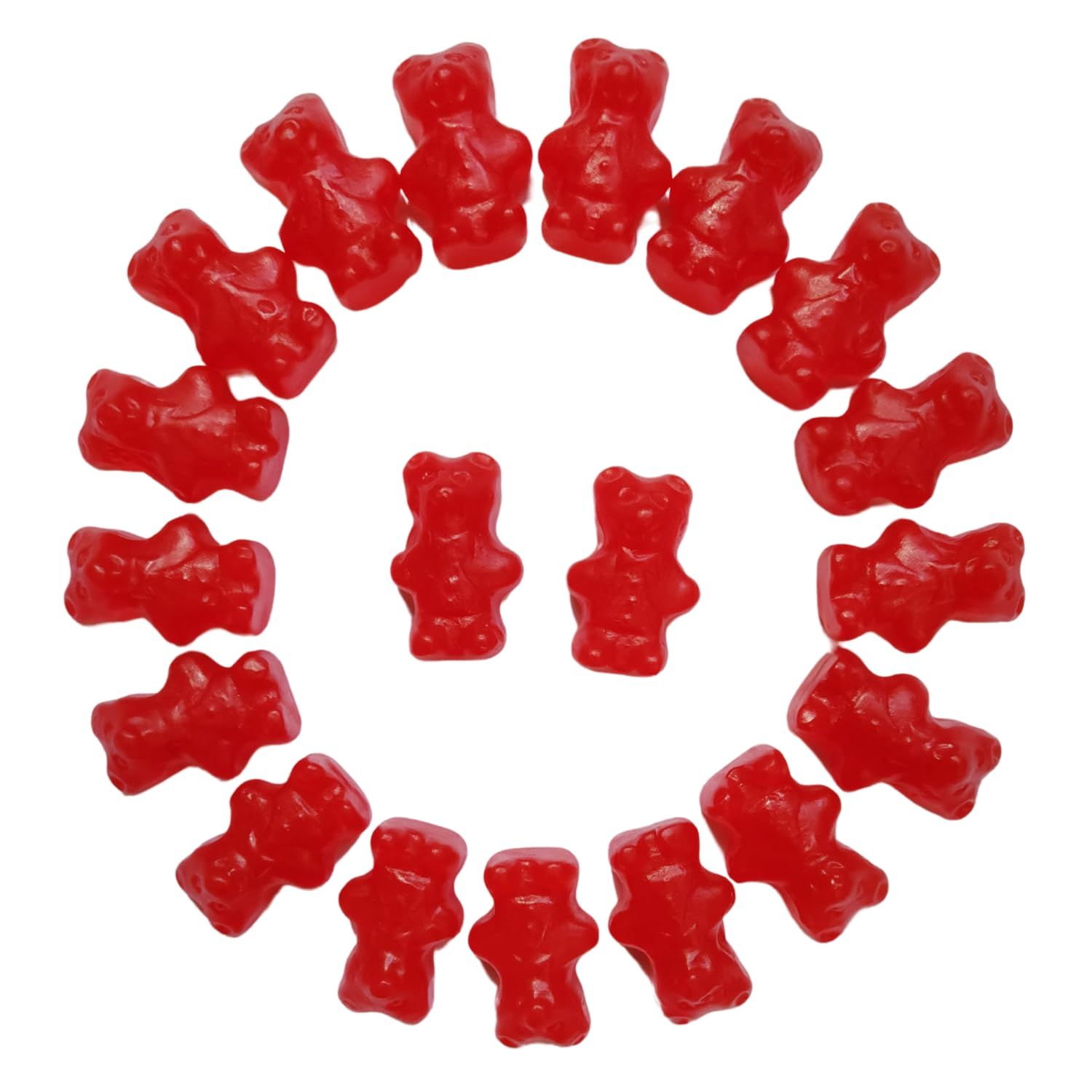 JuJu Cinnamon Bears - Bulk Candy Bag of Spicy Gummy Candy - Chewy Cinnamon Candy - Sweet Treat Snacks for Adults &amp; Kids - Hot Gummy Bear Sweets for Events &amp; Parties - Teddy Jelly Candies 5lb