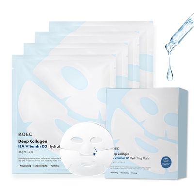 Deep Collagen Face Mask, Hydrating Overnight Collagen Face Mask Deep Collagen Anti Wrinkle Lifting Mask, Korean Overnight Hydrogel Mask, Collagen Mask for Women Girls Deep Hydrating Anti Wrinkle 4Pcs