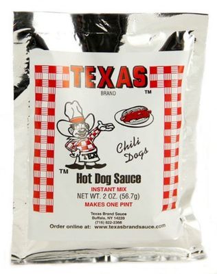 Buffalo&#39;s Own Texas Brand Texas Hots Hot Dog Sauce Instant Mix Packet by Texas Brand