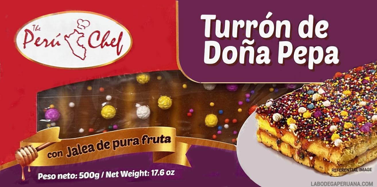 Turron de Dona Pepa Peru Chef Nougat, 17.6 oz (500 g)