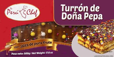 Turron de Dona Pepa Peru Chef Nougat, 17.6 oz (500 g)