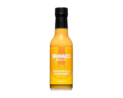 Pineapple And Habanero Hot Sauce By Bravado Spice Gluten Free, Vegan, Low Carb, Paleo Hot Sauce All Natural 5 oz Hot Sauce Bottle Award Winning Gourmet Hot Sauce