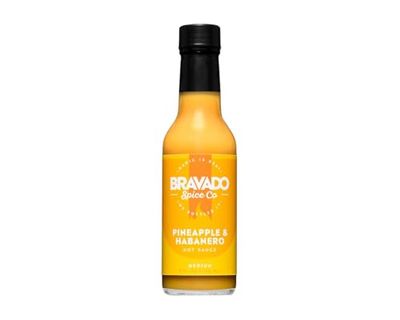 Pineapple And Habanero Hot Sauce By Bravado Spice Gluten Free, Vegan, Low Carb, Paleo Hot Sauce All Natural 5 oz Hot Sauce Bottle Award Winning Gourmet Hot Sauce