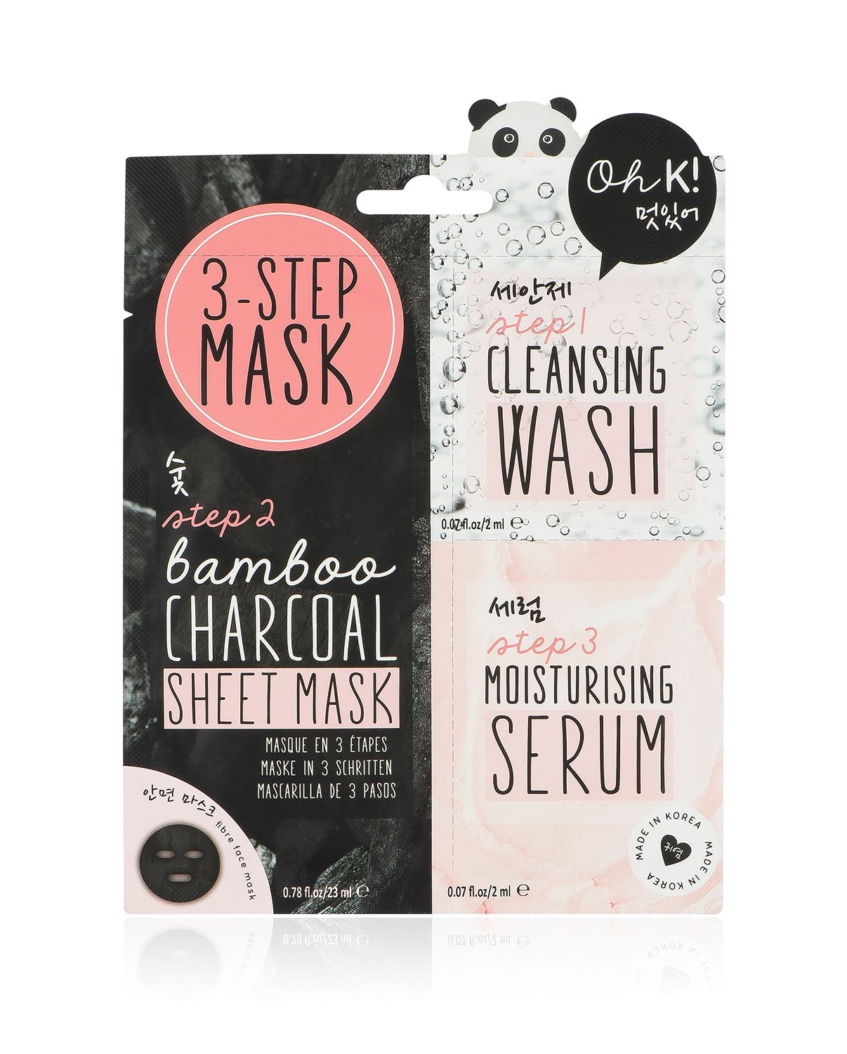 Oh K! Korean Multi-Step Face Charcoal Mask