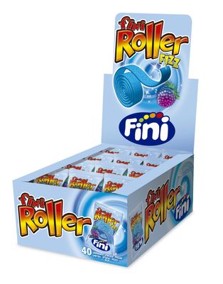 Fini Blue Raspberry Rollers Extra Sour Candy (40 count)