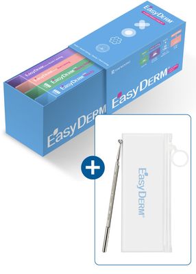DWEasyDerm EasyDerm Multi-Step Pimple Patch Set - 4-Type Korean Pimple Patches Free 2-in-1 Dual-Tip Extractor for Complete Skincare