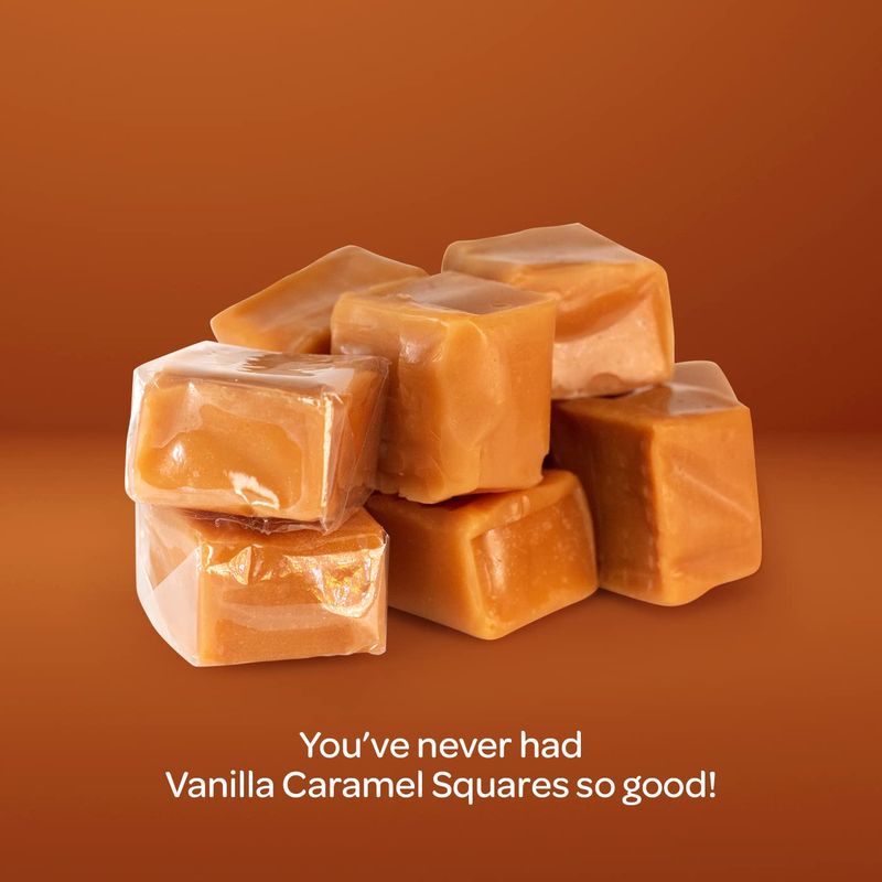 Caramel Cubes Candy - 2 Pound Bulk Pack (About 135 Count) - Classic Creamy Squares - Individually Wrapped