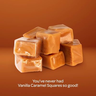 Caramel Cubes Candy - 2 Pound Bulk Pack (About 135 Count) - Classic Creamy Squares - Individually Wrapped
