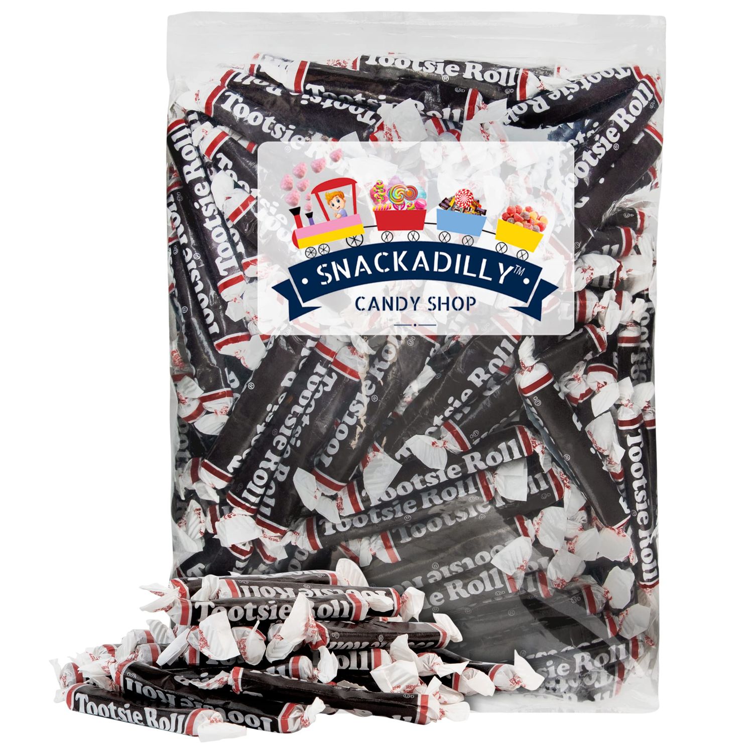 Tootsee Roll Original Chocolate Taffy Candy - VALUE SIZE 4.5 Lbs. (72 oz.) Bulk Family Size of Delicious Large Taffy Rolls