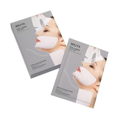 WIUYA Collagen Facial Mask, Anti-Aging Firming Sheet Masks, 4 Pack Dry skin moisturizing facial mask, anti-aging facial mask, plump and repair dehydrated skin, suitable for sensitive skin