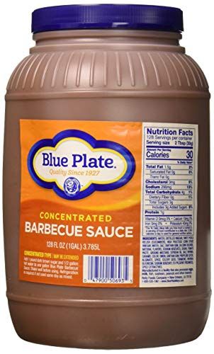 Blue Plate Barbeque Sauce, Concentrated, 1 Gallon Jar