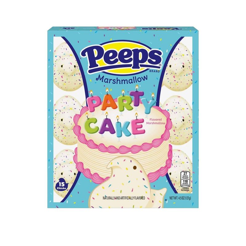 Peeps Marshmallows Easter Party Cake Chicks- 15ct