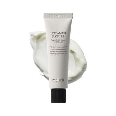 Melixir Vegan Hand Cream Untamed Nature - Calming Forest Scented, Nourishes &amp; Deeply Hydrates Dry Hands with Shea Butter, Non-Sticky &amp; Velvety Finish, Travel Size, Korean Skincare (1.7 fl.oz.)