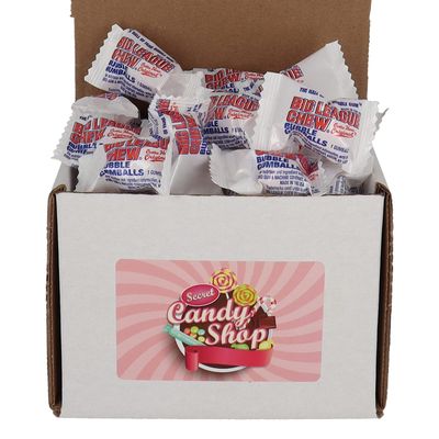 SECRET CANDY SHOP Big League Chew Bubble Gum Bulk in Box, 1Lb (Individually Wrapped) (Original)