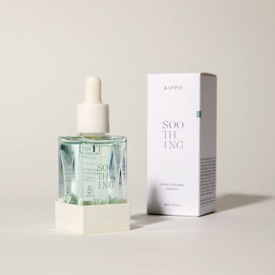 AIPPO-Daily Hydration&amp;Calming Ampoule- Soothing Sensitive Skin (EWG GREEN) with 89% Betula platyphylla Japonica Juice and Fermentation CICA -1.01fl.oz/30ml, Animal Testing-Free, Korean Skincare