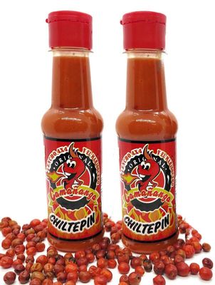 MEXART La Camananga Salsa Chiltepin Red, La Camananga Tepin Red Seafood Sauce, 5 oz (2 Pack)