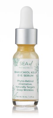 Sea-el Bakuchiol Kelp Eye Serum Plant-Based Skincare Naturally Boosts Under Eye Glow Targets Deep Wrinkles &amp; Supports Smooth Skin - Retinol Alternative for Women or Men, Vegan - .5 oz