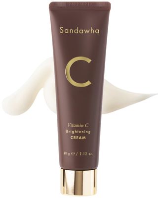 SanDaWha SKINCURE Vitamin C Cream - Vegan Korean Face Moisturizer- Radiant Glow &amp; Revitalizing with 2% Ascorbyl Glucoside - Anti Aging Hydration Cream - Cruelty Free, Hypoallergenic, 2.03 oz.