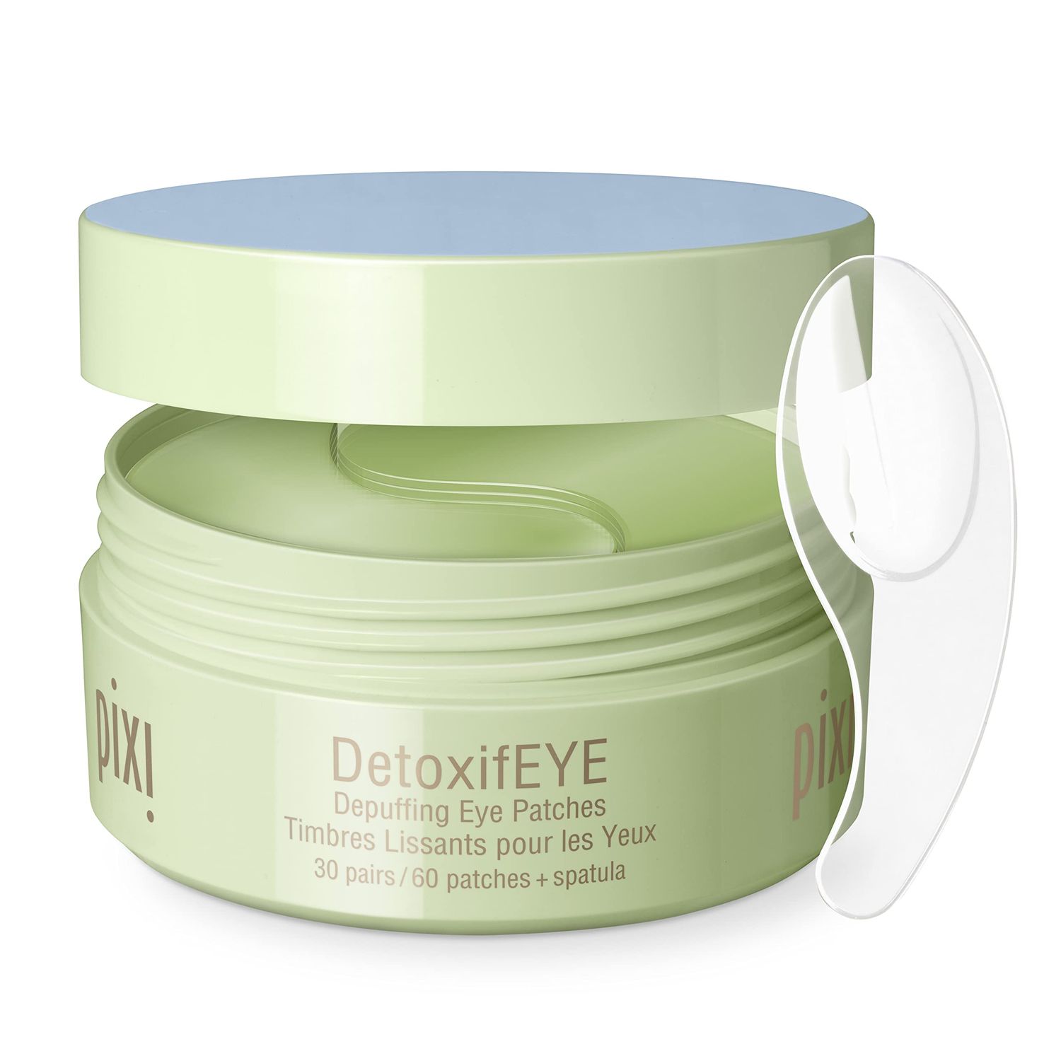 Pixi DetoxifEYE Depuffing Hydrogel Under-Eye Patches, Cucumber, Gold &amp; Caffeine For Under Eyes, Hydrate Eye Area, 30 pairs, 60 Patches
