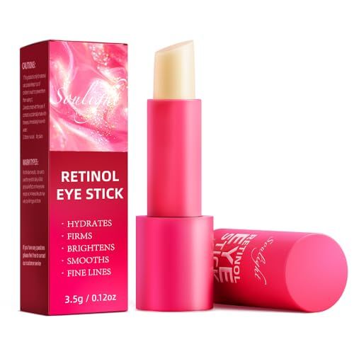 Soulight Retinol Eye Stick, Anti-Aging Eye Cream, Skincare for Wrinkles, Dark Circles, Puffiness - Retinol Eye Balm Moisturizes, Softens&amp; Nourish Skin (Vanilla)