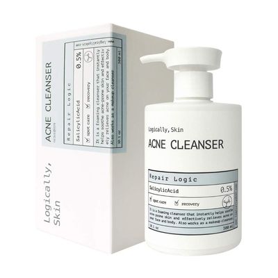 Logically skin ACNE Cleanser 300ml,Korean Skin Care,Korean Beauty,Acne Foaming, Facial Cleanser, Acne Face Wash,Foaming Facial Cleanser,Foaming Facial Cleanser