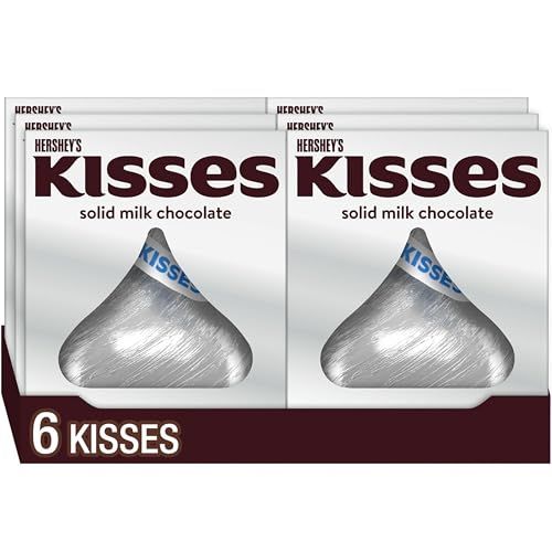 HERSHEY&#39;S KISSES Solid Milk Chocolate Candy Gift Boxes, 7 oz (6 Count)