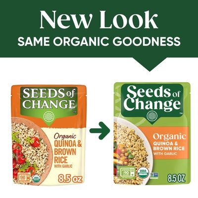 SEEDS OF CHANGE Organic Quinoa &amp; Brown Rice 8.5 Ounce (Pack of 12)