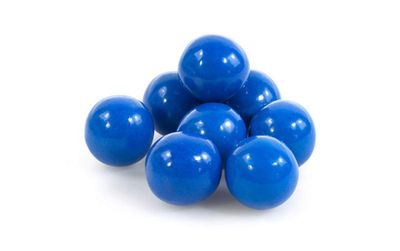 Blue 1 Inch Gumballs - BubbleGum For Baby Showers Or Gender Reveal Parties (2 Pounds)