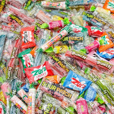 Sour Candy Variety Pack 3 lb - Bulk Bag, Big Mix of 5 Types of Candies, Chews &amp; Gummies &amp; Hard Candy &amp; Fizzy Candy, Individually Wrapped, Fruit Flavored