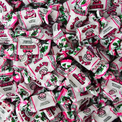 Grape Flavored Fruit Chews, 2 Pounds Bulk