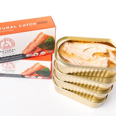 Natural Catch Tuna Filets, Hand Cut, Pole &amp; Line Caught, Gluten-Free, Paleo, Keto Friendly (4.4 oz per can- Pack of 12)