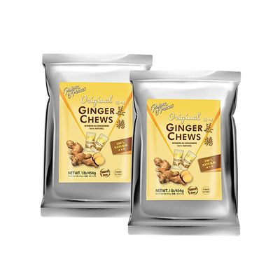 Prince of Peace Original Ginger Chews, 1 lb. - Candied Ginger - Candy Pack - Ginger Chews Candy - Natural Candy - 2 Pack