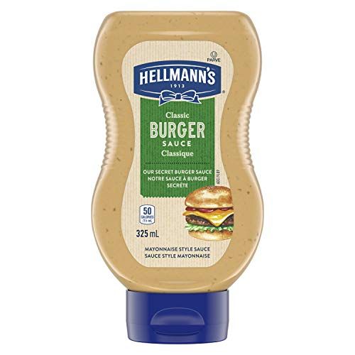 Hellmann&#39;s Classic Burger Sauce, Gluten Free and Certified Kosher, 325ml/11 fl.oz. Bottle