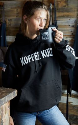 Koffee Kult Dark Roast Whole Bean Coffee, Small Batch 100% Arabica Gourmet Blend, Smooth and Well Balanced, Artisan Roasted in 32oz, Resealable Package