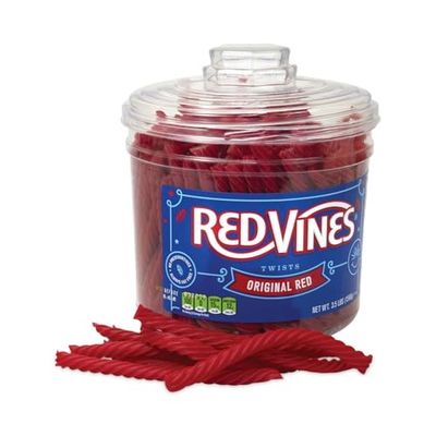 Red Vines Red Original Licorice Twists (4 Pound Jar)