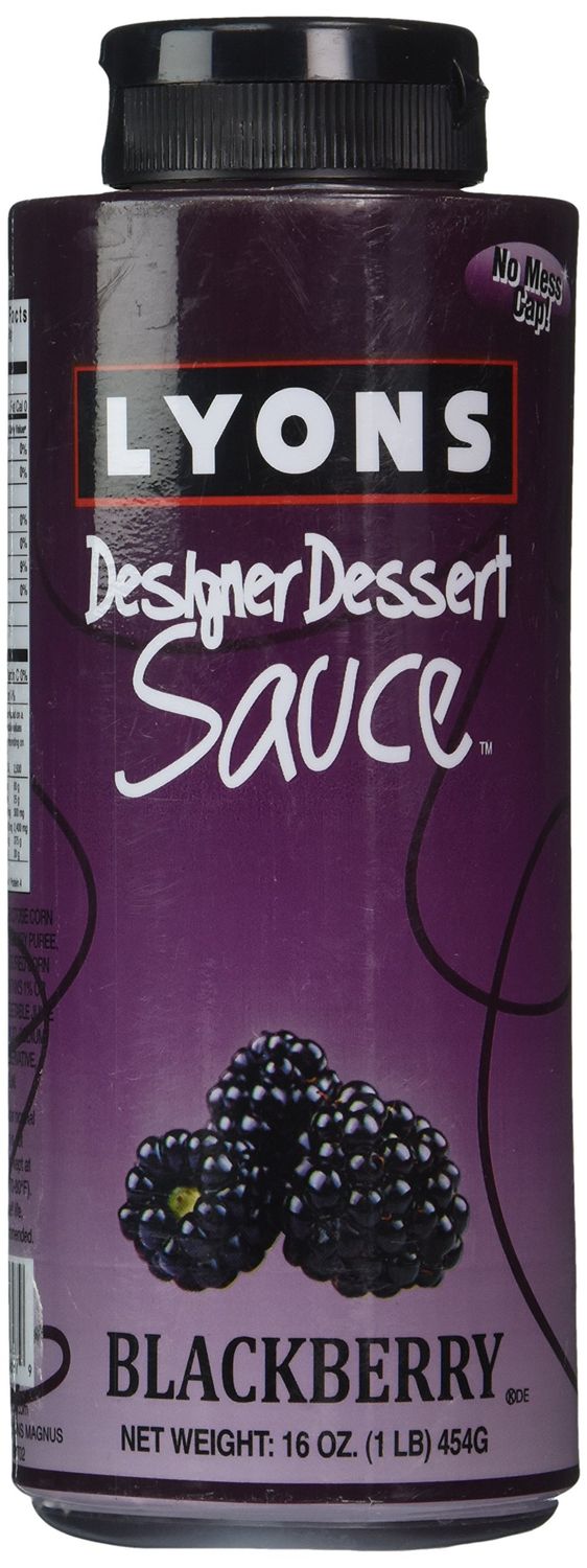 Lyons Designer Dessert Sauce, Blackberry, 16 Ounce Bottle